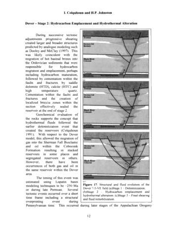 A Comprehensive Evaluation of the Dover 7-5-VE Trenton-Black River Field Page 12