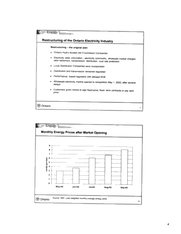 Luncheon Address - Electricity Sector Initiatives in Ontario Page 4