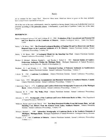 A Comparison of Cambrian Reservoir Rocks Onlapping the SE and NW Sides of the Algonquin Arch in SW Ontario - A Regional Correlation Project Page 33