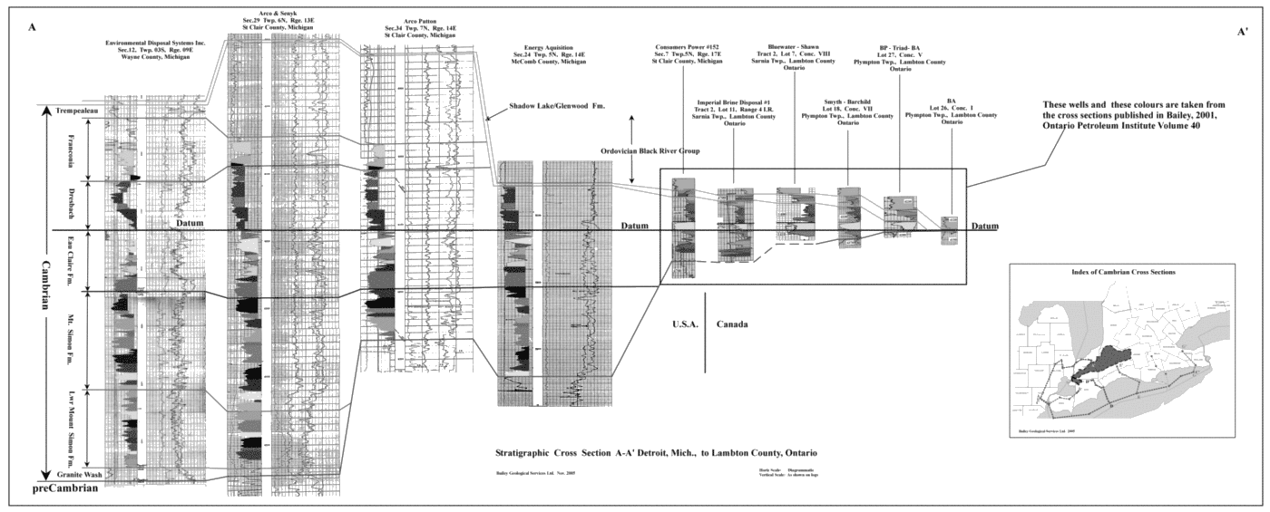 A Comparison of Cambrian Reservoir Rocks Onlapping the SE and NW Sides of the Algonquin Arch in SW Ontario - A Regional Correlation Project Page 35