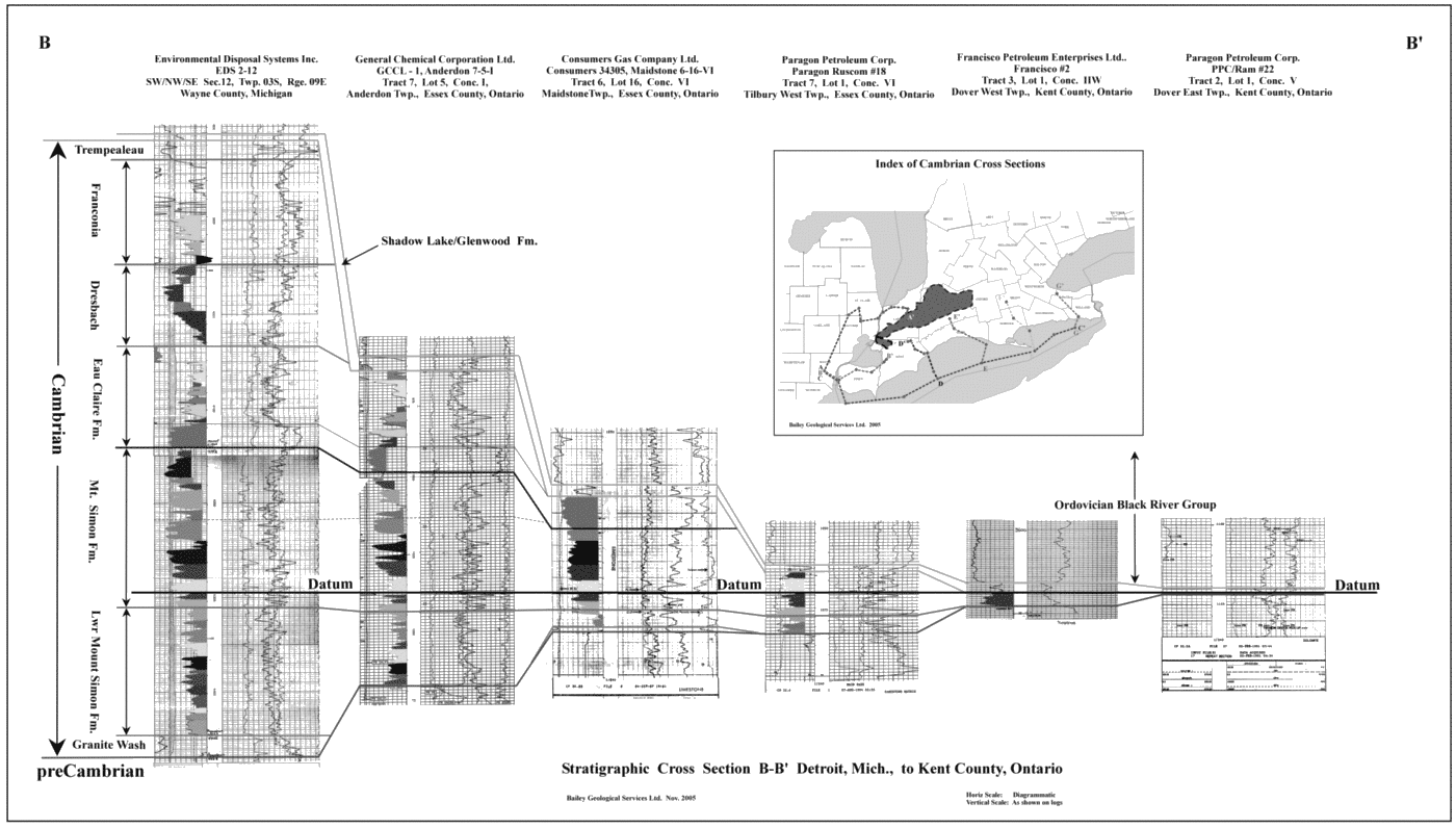 A Comparison of Cambrian Reservoir Rocks Onlapping the SE and NW Sides of the Algonquin Arch in SW Ontario - A Regional Correlation Project Page 36