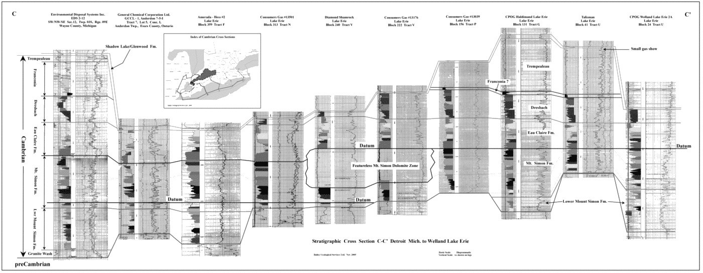 A Comparison of Cambrian Reservoir Rocks Onlapping the SE and NW Sides of the Algonquin Arch in SW Ontario - A Regional Correlation Project Page 37