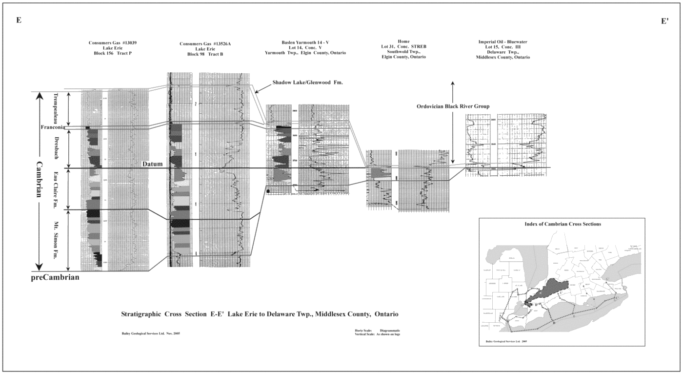 A Comparison of Cambrian Reservoir Rocks Onlapping the SE and NW Sides of the Algonquin Arch in SW Ontario - A Regional Correlation Project Page 39