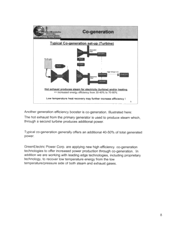 Green Power Generation Using Innovative Technologies and Alternative Feedstock Page 7