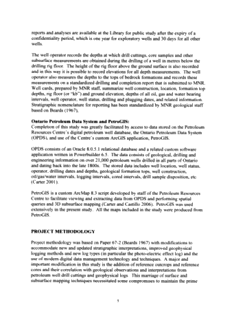 Regional Stratigraphic Synthesis for the Paleozoic of Southern Ontario: An Updated Framework for Ontario's Oil and Gas Industry Page 5