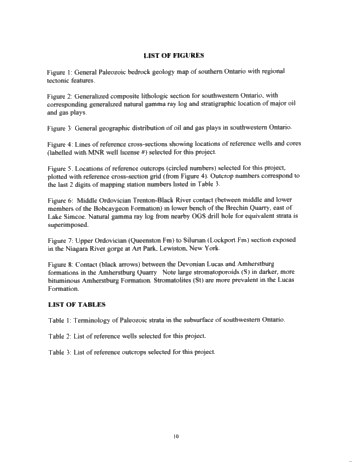 Regional Stratigraphic Synthesis for the Paleozoic of Southern Ontario: An Updated Framework for Ontario's Oil and Gas Industry Page 10
