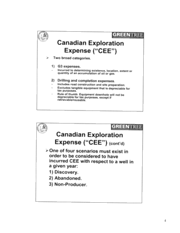 A Primer on the Tax Rules Relating to Flow-Through Shares Page 4