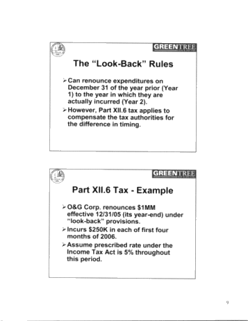 A Primer on the Tax Rules Relating to Flow-Through Shares Page 9