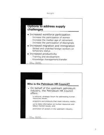 The Workers Industry Needs, When and Where it Needs Them Page 5