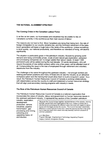 The Workers Industry Needs, When and Where it Needs Them Page 8
