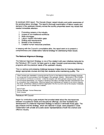 The Workers Industry Needs, When and Where it Needs Them Page 9