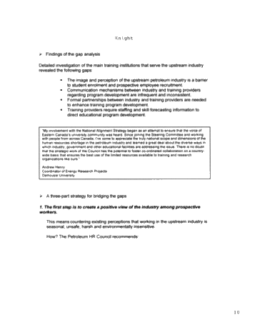 The Workers Industry Needs, When and Where it Needs Them Page 10