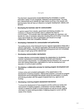 The Workers Industry Needs, When and Where it Needs Them Page 12
