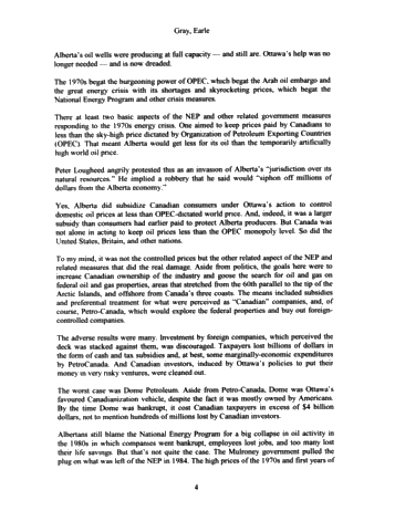 Luncheon Address - Oil and The Threat of a Splintered Canada Page 4