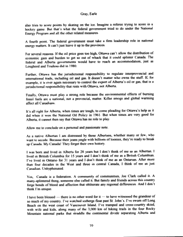 Luncheon Address - Oil and The Threat of a Splintered Canada Page 10