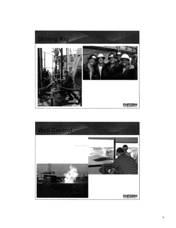 An Update on Training Delivery Within the Canadian Oil and Gas Industry Page 6