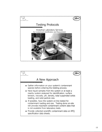 Contaminant Control: A New Approach Page 18