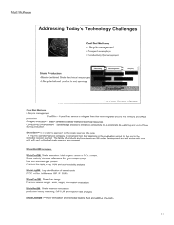 How Technology Challenges Are Changing the Roles for the Exploration and Production Industry Page 11