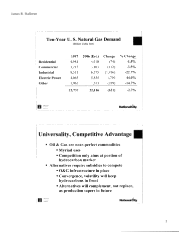 Energy Outlook for 2007 - 2030 Page 6