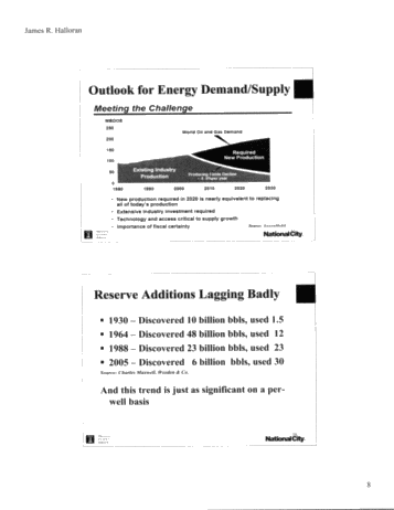 Energy Outlook for 2007 - 2030 Page 9