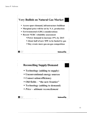 Energy Outlook for 2007 - 2030 Page 11