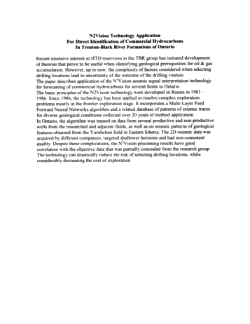 N2Vision Technology Application for Direct Identification of Commerical Hydrocarbons in Trenton-Black River Formations of Ontairo Page 1