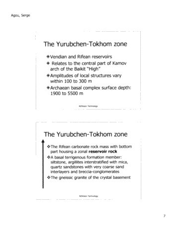 N2Vision Technology Application for Direct Identification of Commerical Hydrocarbons in Trenton-Black River Formations of Ontairo Page 8