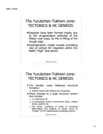N2Vision Technology Application for Direct Identification of Commerical Hydrocarbons in Trenton-Black River Formations of Ontairo Page 18