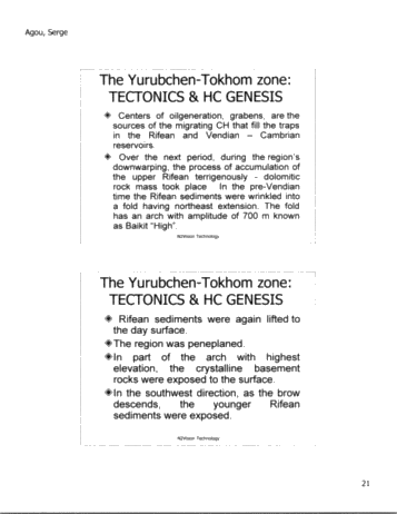 N2Vision Technology Application for Direct Identification of Commerical Hydrocarbons in Trenton-Black River Formations of Ontairo Page 22