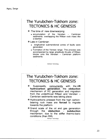 N2Vision Technology Application for Direct Identification of Commerical Hydrocarbons in Trenton-Black River Formations of Ontairo Page 24