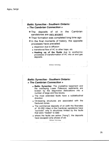N2Vision Technology Application for Direct Identification of Commerical Hydrocarbons in Trenton-Black River Formations of Ontairo Page 27