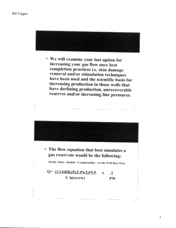 Reservoir Engineering Page 1