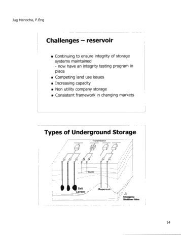 Natural Gas Storage Reservoirs & Salt Caverns Storage - Ontario Update Page 13