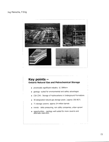 Natural Gas Storage Reservoirs & Salt Caverns Storage - Ontario Update Page 14