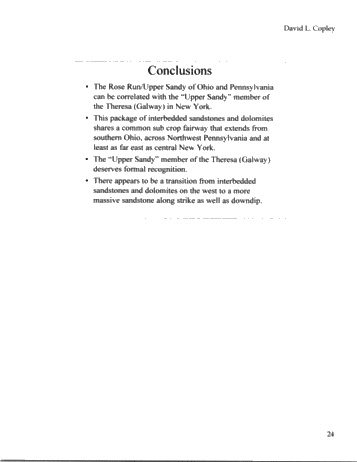 Preliminary Subsurface Correlations of the Theresa (Galway) Sandstone Formation in New York State: Implications for Exploration Page 24