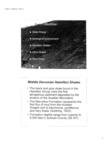 The Status of Shale Gas in New York Page 5