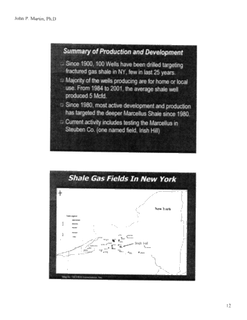 The Status of Shale Gas in New York Page 12