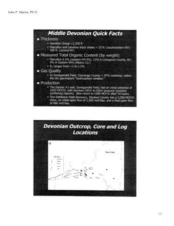 The Status of Shale Gas in New York Page 13