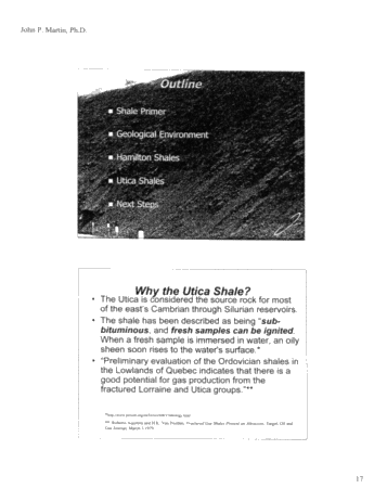 The Status of Shale Gas in New York Page 17