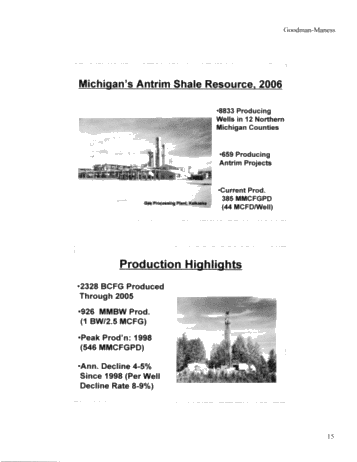 Michigan's Antrim Shale Play Page 15