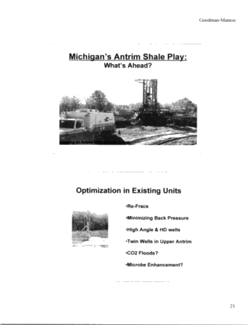 Michigan's Antrim Shale Play Page 25
