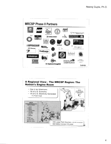 CO2 Capture and Storage in United States and Mid-Western Regional Partnership Page 4