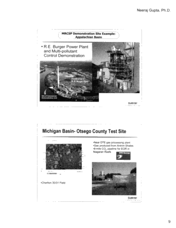 CO2 Capture and Storage in United States and Mid-Western Regional Partnership Page 9