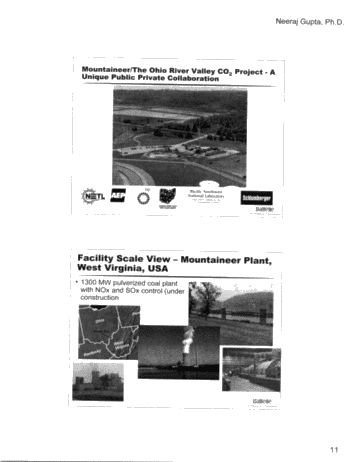 CO2 Capture and Storage in United States and Mid-Western Regional Partnership Page 11
