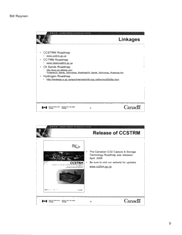 Canada's CO2 Capture and Storage Technology Roadmap Page 9