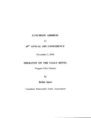 Luncheon Address Page 1