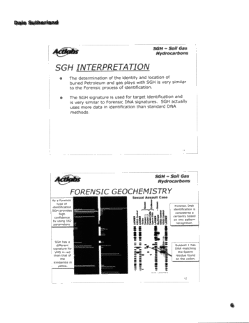Soil Gas Hydrocarbons A Forensic Approach Defines Organic Petroleum Signatures for Predictive Geochemistry and Exploration for Buried Gas and Oil Targets Page 6