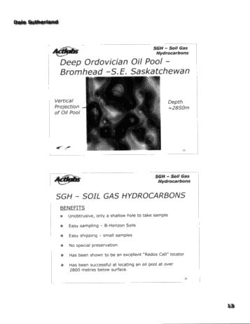 Soil Gas Hydrocarbons A Forensic Approach Defines Organic Petroleum Signatures for Predictive Geochemistry and Exploration for Buried Gas and Oil Targets Page 13