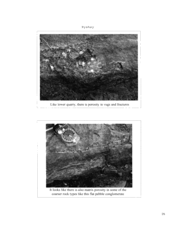 Outcrop Analog Lower Paleozoic Hydrothermal Dolomite Reservoirs, Mohawk Valley, New York Page 16