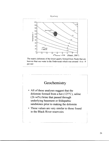 Outcrop Analog Lower Paleozoic Hydrothermal Dolomite Reservoirs, Mohawk Valley, New York Page 26